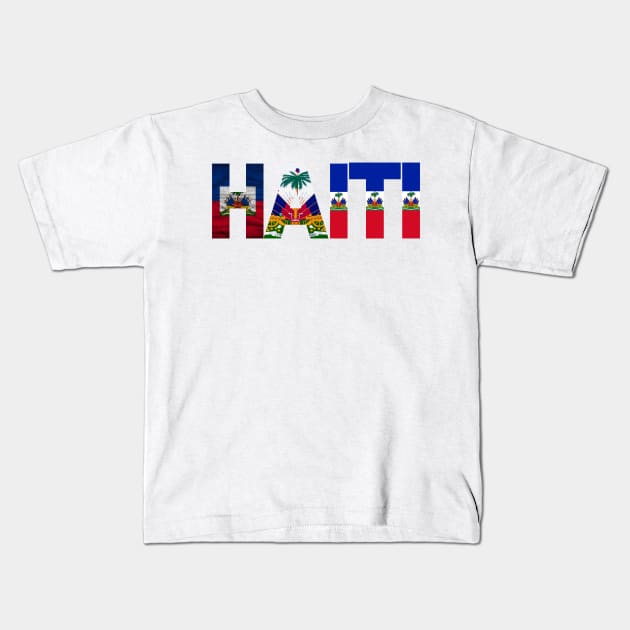 Haiti Pride design Kids T-Shirt by Beyond TShirt